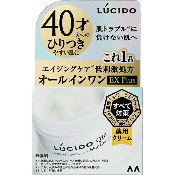 マンダム ルシード アドバンスド リペア クリーム 薬用 メンズ スキンケア オーラルケア 医薬部外品 エイジング 保湿 メントールフリー mandom LUCIDO